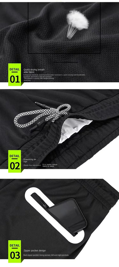 Men's Sport Shorts cool Double-deck Running Shorts