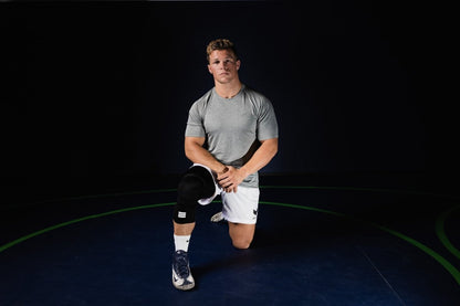 Mid-Length Padded Knee Sleeve - Black