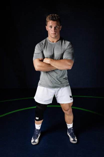 Mid-Length Padded Knee Sleeve - Black